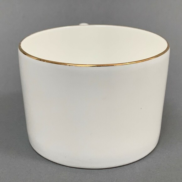 Towle Silversmiths Colonnade Gold Trim Fine White Cup - Picture 4 of 8